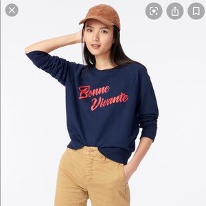 J. Crew Sweatshirt Size XS, Navy Blue
